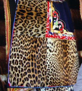 Leopard skins in chuba - 2006 photo by TRAFFIC